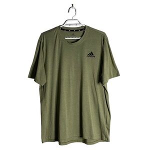Adidas Men's Aeroready Prime Green Crewneck T-Shirt